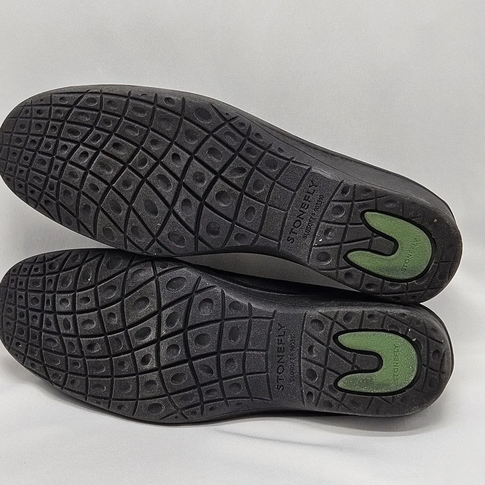 Stonefly Womens Shoes Size 39 US 8 Comfort Slip On Loafers Leather‎ Black
